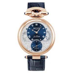 Bovet 19Thirty Fleurier Rose Gold Automatic Leather Strap Men’s watch