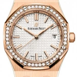 AUDEMARS PIGUET Automatic Daimond White Dial Ladies Watch Refurbished
