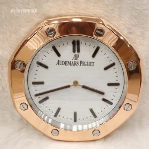 Audemars Piguet Royal Oak Rose Gold White  Dial Wall Clock